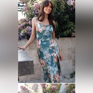 Petal and pup midi dress with slit